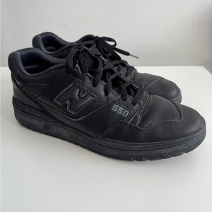 New Balance 550 Triple Black Size 11.5